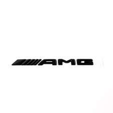 AMG Logo Schriftzug schwarz glänzend Original Mercedes-Benz G-Klasse W463A AMG Logo Schriftzug schwarz glänzend Original Mercedes-Benz G-Klasse W463A