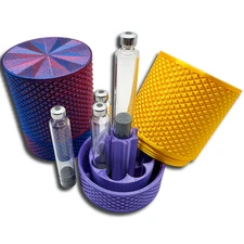 GLP-1 Cartridge Storage – Screw-Top Case for 7x 3ml Pen Cartridges + Purge Tower