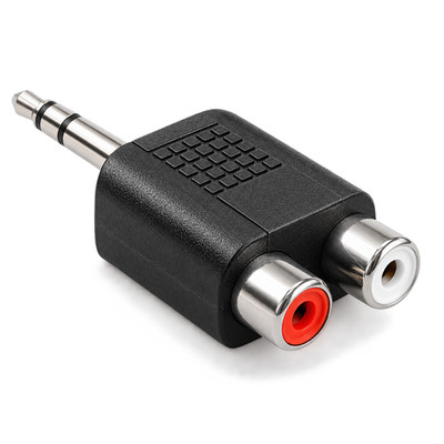 3,5 mm Klinkenadapter auf 2x Cinchbuchse   Stereo AUX zu RCA Audio Adapter