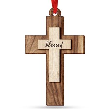 Religious Christmas Ornaments - Cross Ornaments for Christmas Tree Decoration...