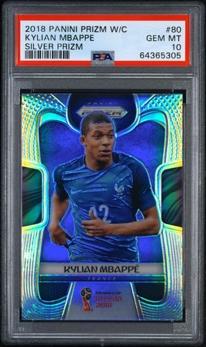 Kylian Mbappe World Cup 2018 Panini Prizm Kylian Mbappe World Cup Silver
