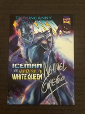 2024 Upper Deck Marvel Masterpieces Nahuel Grego Variant Cover Auto ICEMAN /10