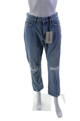 Roy Rogers Womens Blue Light Wash Distress Tilda Old Glory Denim Jeans Size 26