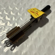 SWITCHCRAFT 3 POSITION BLACK HANDLE LEVER SWITCH 13033 - New Old Stock