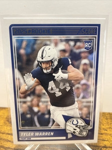 2025 Score - Rookies Tyler Warren #21 (RC) Indianapolis Colts 