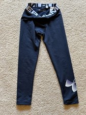 Under Armour Boys ColdGear Compression Leggings Pants Youth Medium YM NWOT Black