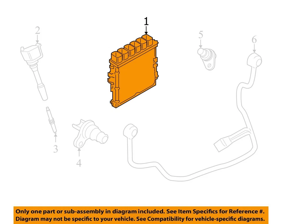 2019 - 2023 BMW X7 G07 OEM 4.4L AWD ENGINE COMPUTER CONTROL MODULE UNIT 631041 - Изображение 3 из 4