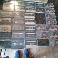 27 Used Cassette Tapes Lot High Bias Type II TDK SA90 Maxell XLII & Type I