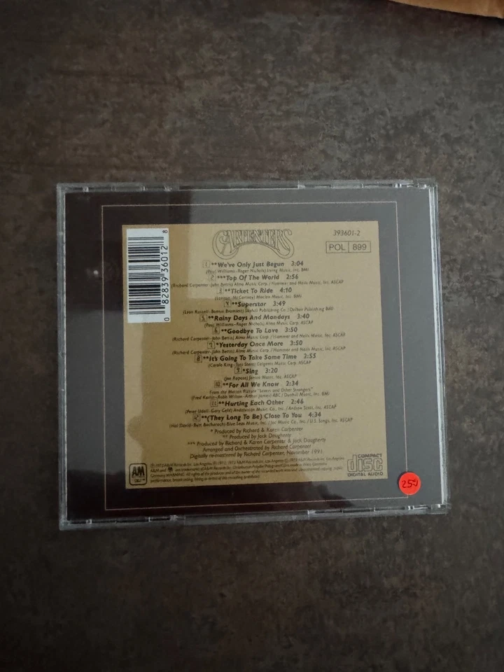 Singles 1969-1973 von The Carpenters | CD | Zustand sehr gut - Bild 2 von 3