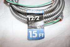 15 Ft., 12/2 Solid CU MC Metal Clad Armorlite Modular Assembly Quick Cable