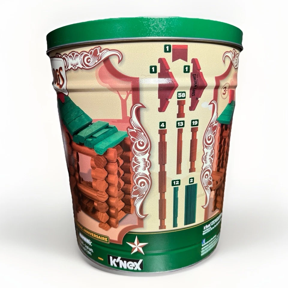 Lincoln Logs 100 周年锡美国 - 111 件完整 K’NEX — 第 2/4 张图片