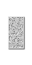 VIMA (Avines Decorative Wall Art Panel - 48" L x 24" W x 3/8" H, White Color ...