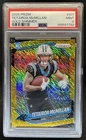 2025 Panini Prizm Tetairoa McMillan RC Gold Shimmer Rookie #/10 Panthers PSA 9