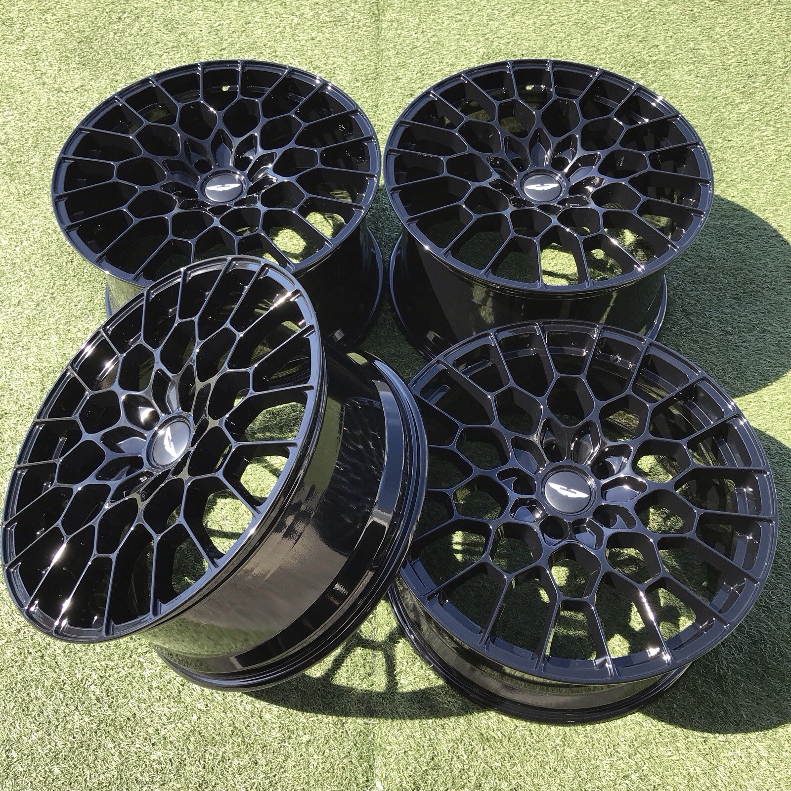 21 ASTON MARTIN FORGED RIMS DBS 770 ULTIMATE PY731007AA BLACK EOM FACTORY