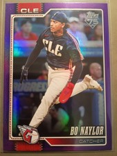 2026 Topps Series One Bo Naylor purple foil /250 188 Guardians