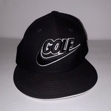 Nike Golf Black/White Adjustable Baseball Cap Hat Solid One Size Unisex Adults