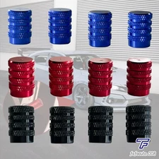 8Pack Aluminum Car Tire Valve Caps Tyre Valve Stem Cover Air Dust Wheel Rim Caps