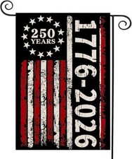 250 Anniversary Usa Garden Flags for Outside, 250 Anniversary USA 12"x18" C