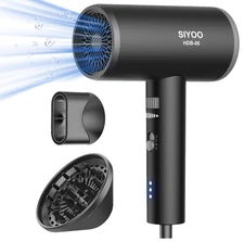 Siyoo Hair Dryer Black Ionic Salon Blow Dryer