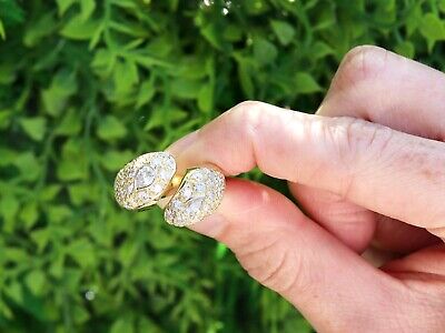 Antique Italian 18ct Gold Snake Ring - Ruby Lane