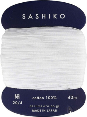Sashiko Thread - DARUMA - THIN Weight - 40m Cards - 100% Cotton