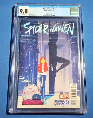 SPIDER-GWEN #1 2015 1st print Newbury Comics Pascal Campion Variant CGC 9.8 NM/M