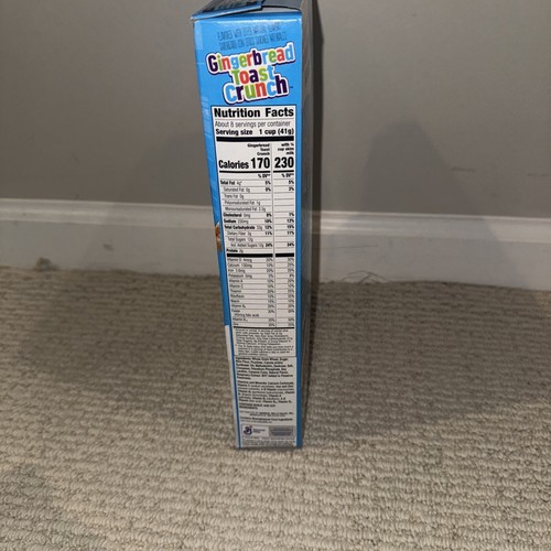 GINGERBREAD Toast Crunch 12 Oz Wheat Cinnamon Cereal LIMITED Edition - Picture 5 of 8