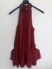 Da Donna Vestito Elegante Bordeaux 