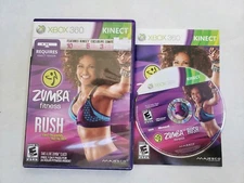 Zumba Fitness Rush -  Xbox 360 video game COMPLETE CIB FREE FAST SHIPPIING