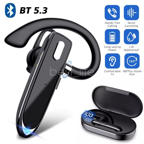 Wireless Bluetooth 5.3 Earphone TWS Earpiece Noise Cancelling Driving Headset - Picture 4 of 26