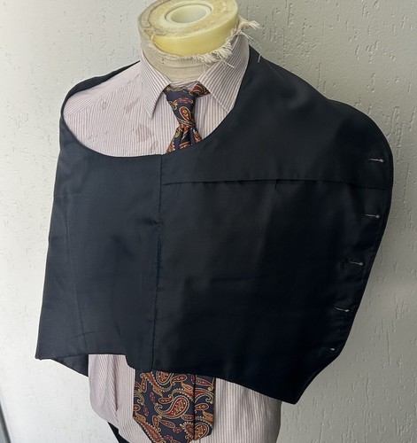 Men’s 1970s Three Piece Blue Striped Suit Vintage European Wool 42-44 Large - Picture 11 of 15