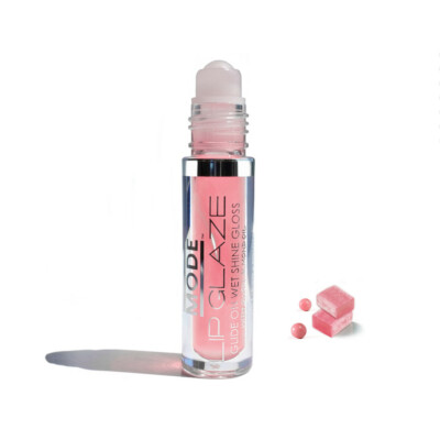 MODE Lip Glaze Bubble Gum Flavored Lip Gloss Roll On Yummy Sheer Wet Shine Vegan