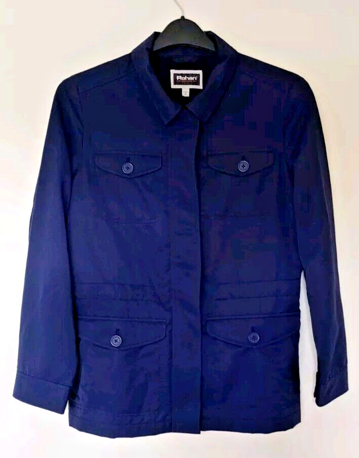 Women Rohan Journal Jacket Navy Size 12 with Pockets Collared Zip Up eBay