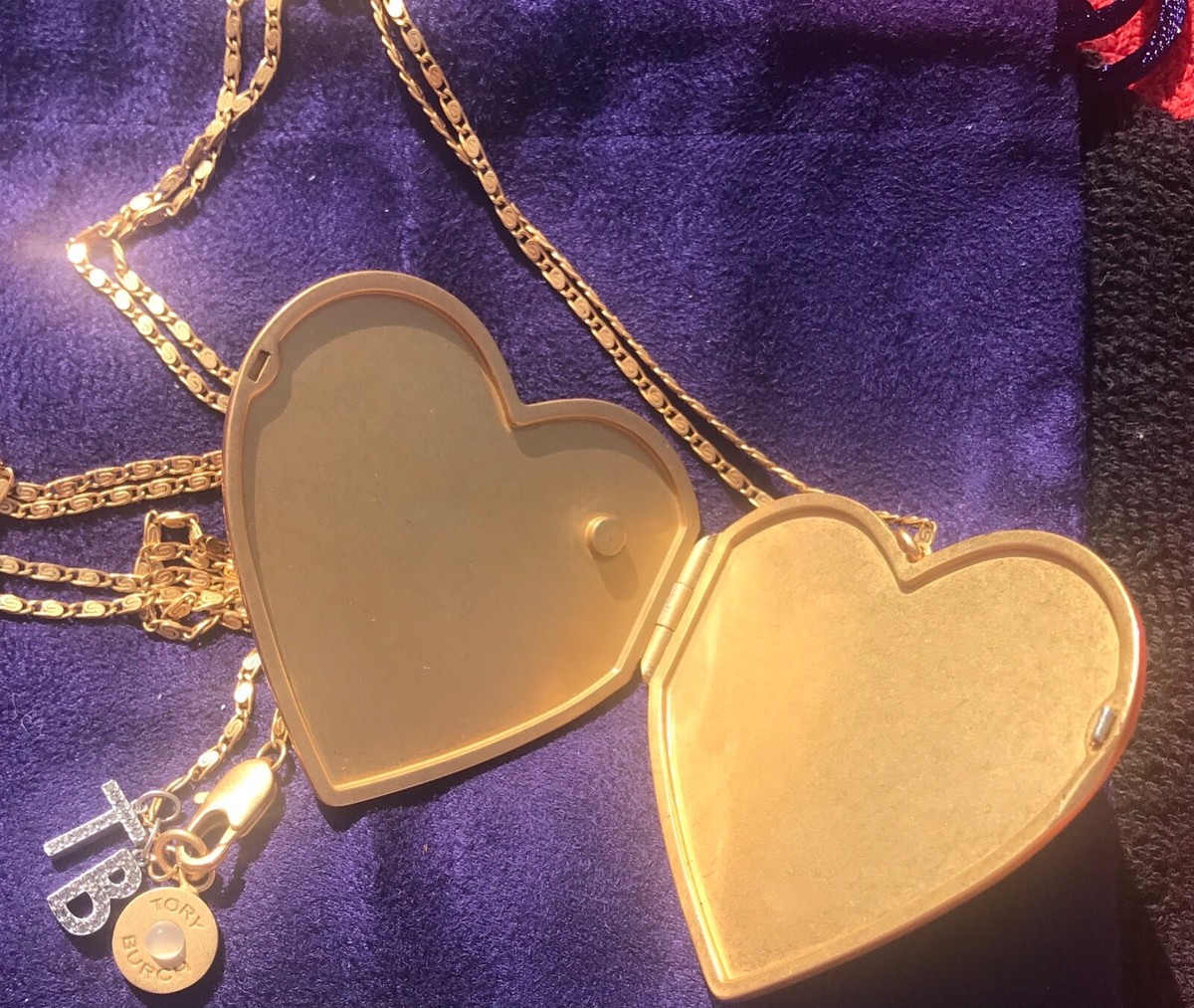Tory Burch Heart Locket Necklace | eBay