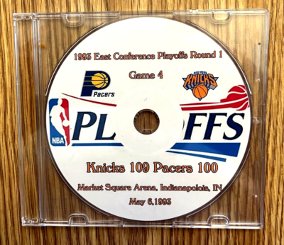 INDIANA PACERS v NEW YORK KNICKS 1993 EASTERN CONFERENCE PLAYOFFS