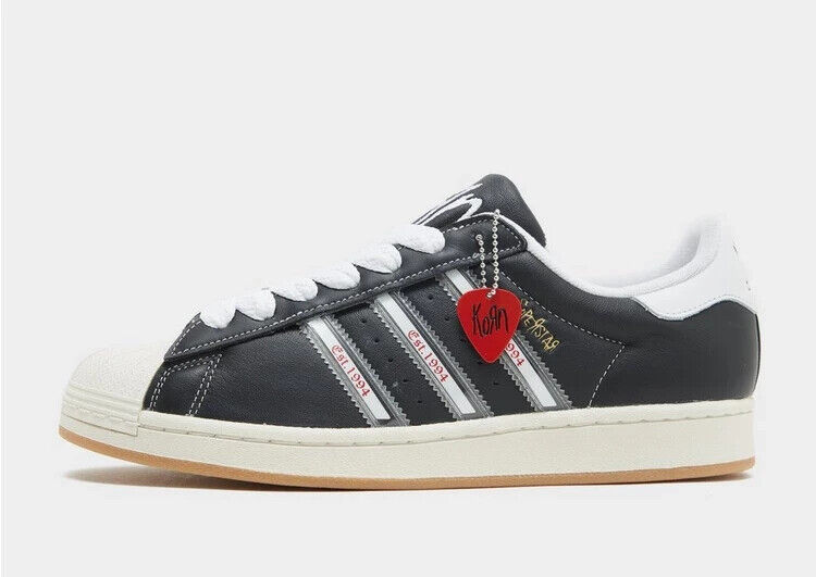 adidas Originals x Korn Superstar Shoes in Black and White adidas Originals x Korn Superstar Shoes in Black and White
