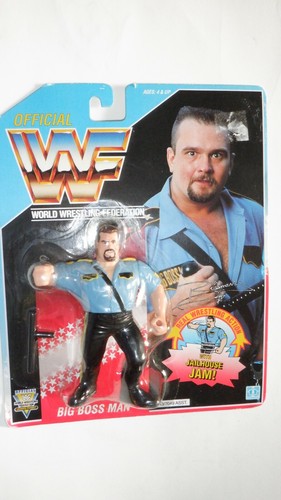 WWF Hasbro Big Boss Man Jailhouse Jam action figur...