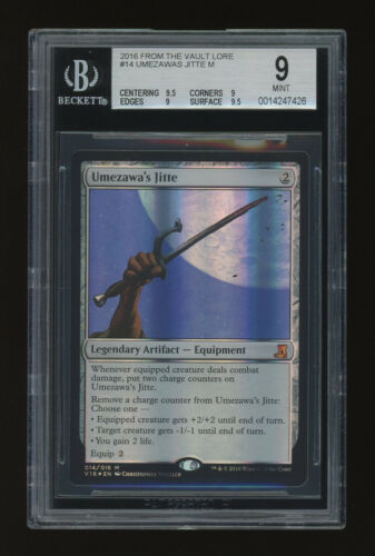 Umezawa's Jitte  FOIL BGS 9 - From the Vault Lore - Beckett Graded MTG - Picture 1 of 2