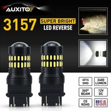 3157 3047 Tail Reverse Back Up Light Led Bulb White For Gmc 1500 2500 2003-2013