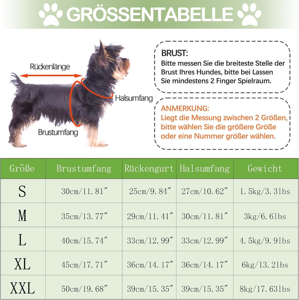 Lairle Dog Coat Winter Dog Jacket Dog Harness Coat Puppy Coat Jacket