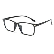 Classic Rectangular Blue Light Blocking Glasses Ultralight Flexible TR90 Frame