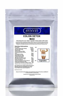 Colon Detox MAX - Reinigung; Diät; Abnehmen; Abnehmen, Verdauung; Leber; Kapseln