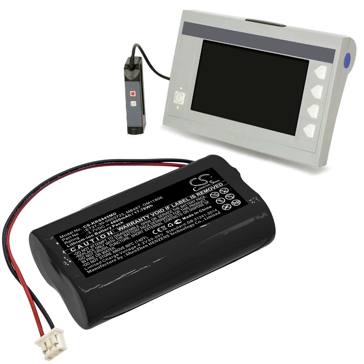 マック OM11806 5A Battery for KARL STORZ C-MAC-8401ZX 8402 Zx
