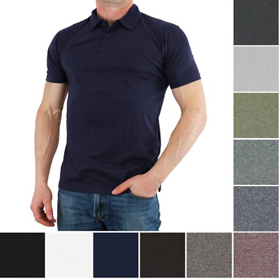 True Classic Men's Polo Shirt Cocoa Activewear Short Sleeve Collared Lightweight