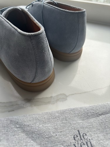 Eleventy Wildleder Halbschuhe Sommer blau (wie Loro Piana) UK 8 IT 42 US 9 73G - Bild 5 von 12