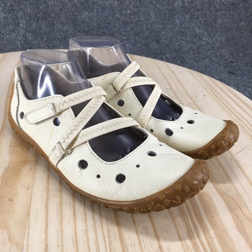 BM Bernie Mev Shoes Womens 39 Oreo Mary Jane Beige Slip On Casual Comfort Flats - Picture 3 of 18