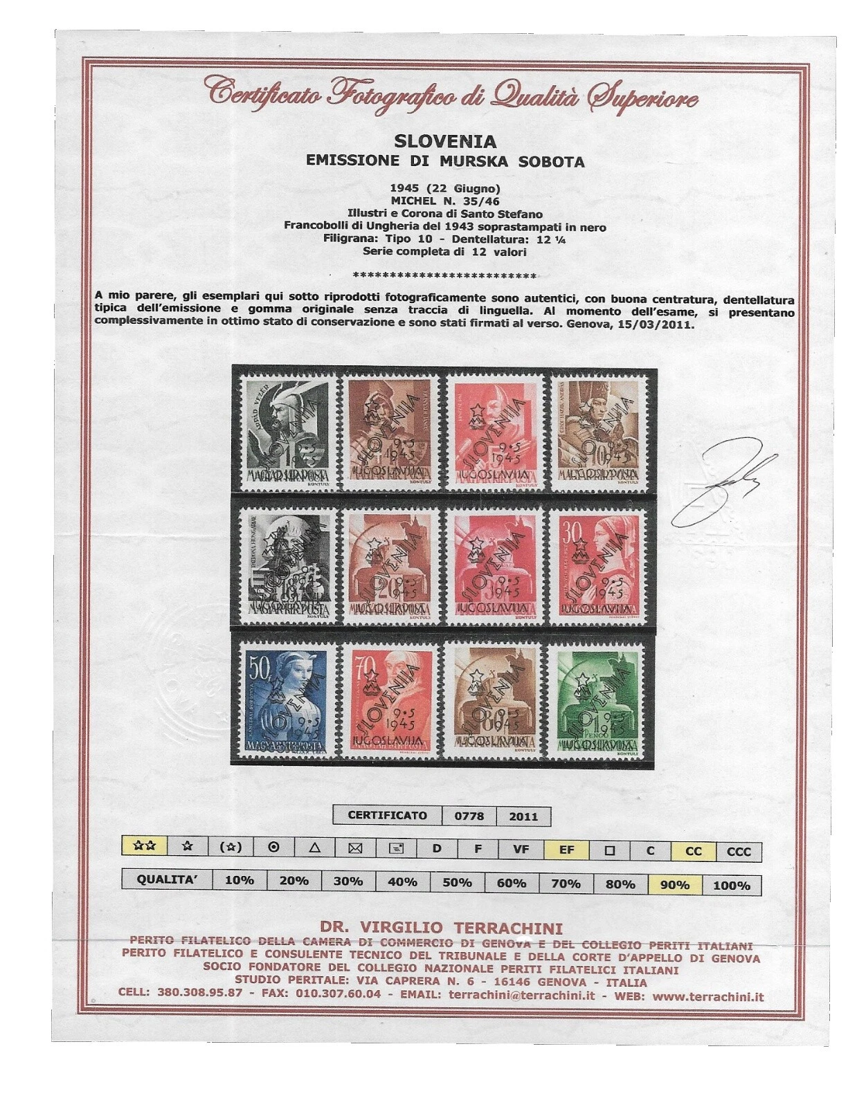 Estampillas yugoslavo Individual Multi-color