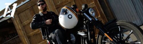 Retro Full Face Motorcycle Helmet Torc Newport T1 Gloss Black DOT 3X-Large - Bild 11 von 12