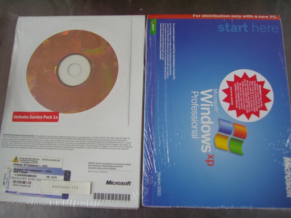 MICROSOFT WINDOWS XP PROFESSIONAL FULL OPERATING SYSTEM MS WIN PRO =NEW SEALED= - Image 4 of 4