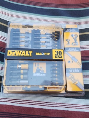 DeWalt MAXFIT 30-Piece SCREWDRIVING BIT SET Impact Rated, Torsion Zone ...